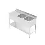 Double bowl sink unit