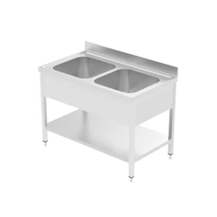 Double bowl sink unit