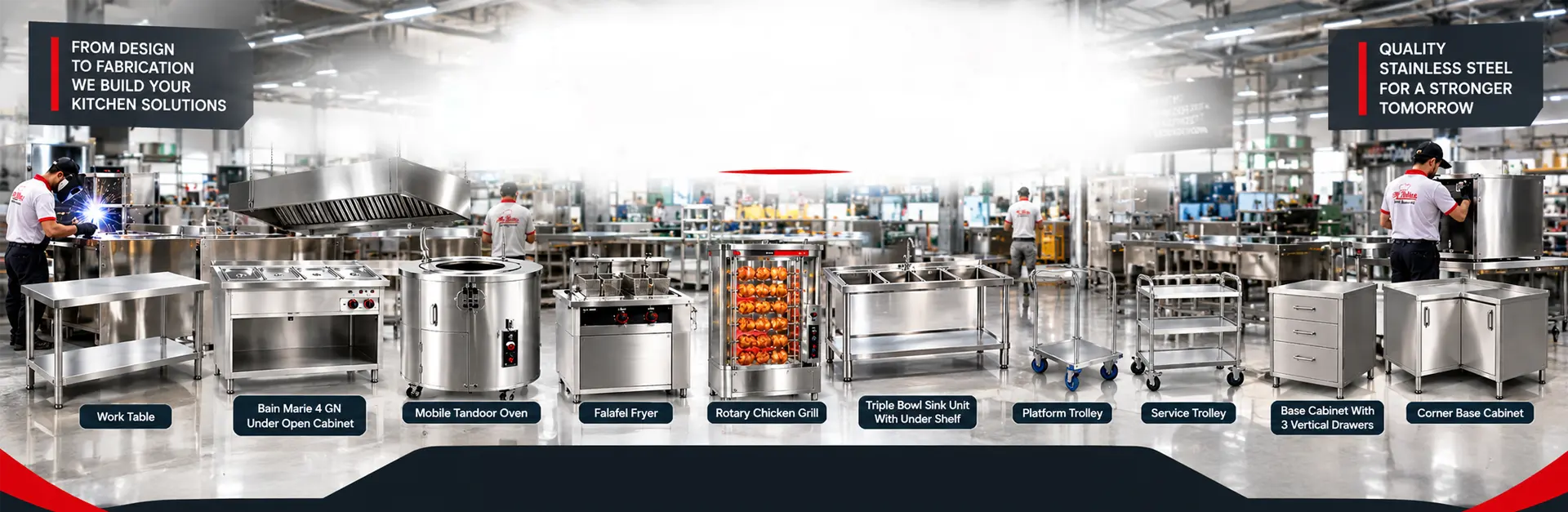 stainless steel kitchen equipment